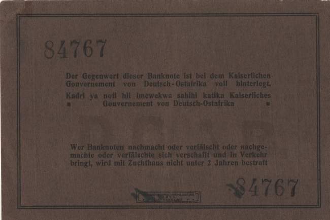 10 Rupien 1915